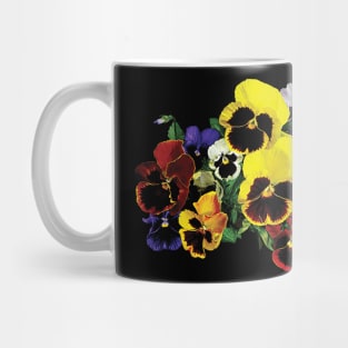 Pansies - Mixed Pansies Mug